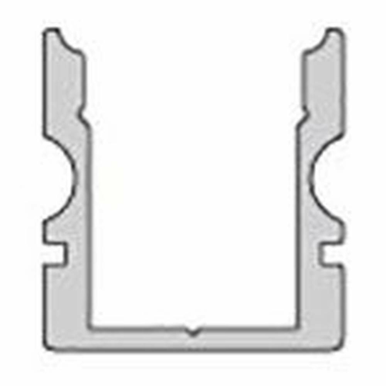 Deko-Light Profil, U-Profil hoch AU-02-08, 8 - 9,3 mm LED Stripes, Aluminium, Schwarz, Eloxiert, Tiefe: 2000 mm