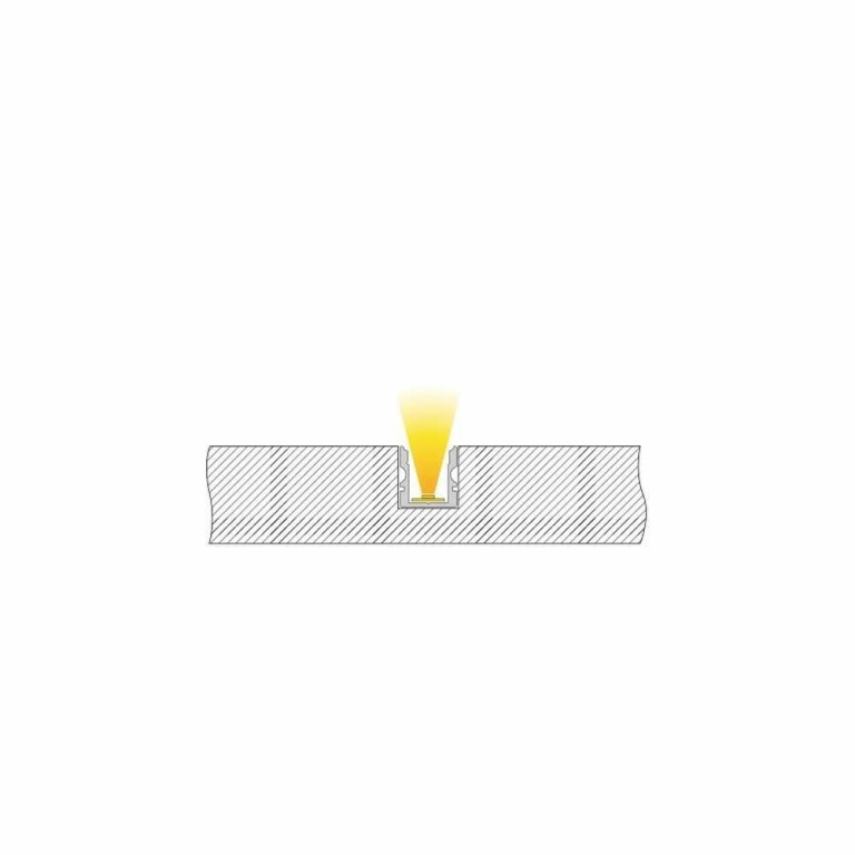 Deko-Light Profil, U-Profil hoch AU-02-08, 8 - 9,3 mm LED Stripes, Aluminium, Schwarz, Eloxiert, Tiefe: 2000 mm