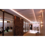 Profil, U-Profil hoch AU-02-08, 8 - 9,3 mm LED Stripes, Aluminium, Schwarz, Eloxiert, Tiefe: 2000 mm