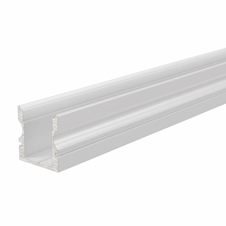 Deko-Light Profil, U-Profil hoch AU-02-08, 8 - 9,3 mm LED Stripes, Aluminium, Weiß, Tiefe: 2000 mm, Breite: 14