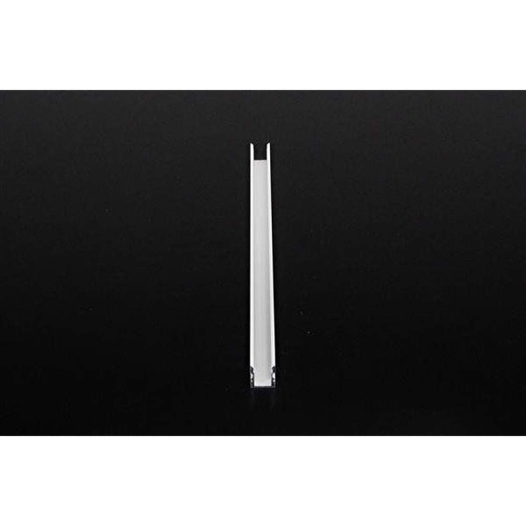 Deko-Light Profil, U-Profil hoch AU-02-08, 8 - 9,3 mm LED Stripes, Aluminium, Weiß, Tiefe: 2000 mm, Breite: 14