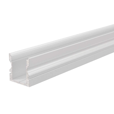 Deko-Light Profil, U-Profil hoch AU-02-08, 8 - 9,3 mm LED Stripes, Aluminium, Weiß, Tiefe: 2000 mm, Breite: 14