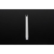 Profil, U-Profil hoch AU-02-08, 8 - 9,3 mm LED Stripes, Aluminium, Weiß, Tiefe: 2000 mm, Breite: 14