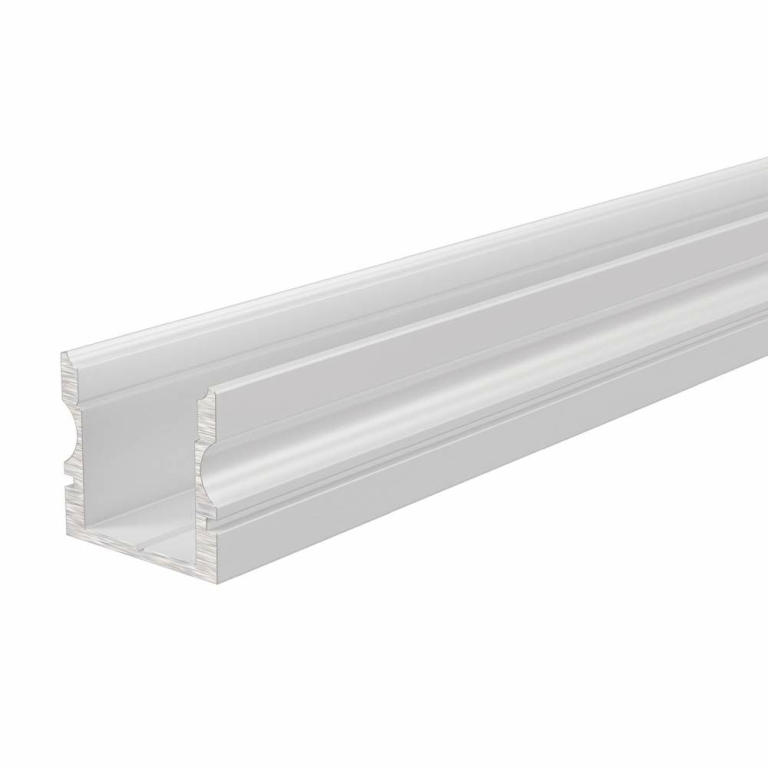 Deko-Light Profil, U-Profil hoch AU-02-10, 10 - 11,3 mm LED Stripes, Aluminium, Weiß, Tiefe: 2000 mm, Breite: 1