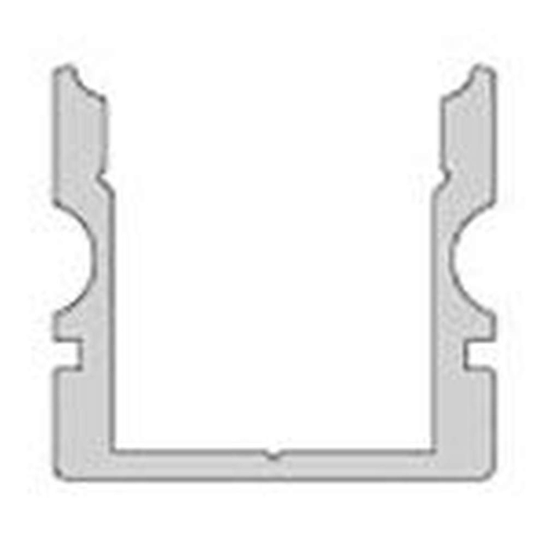 Deko-Light Profil, U-Profil hoch AU-02-10, 10 - 11,3 mm LED Stripes, Aluminium, Silber, Eloxiert, Tiefe: 3000 m