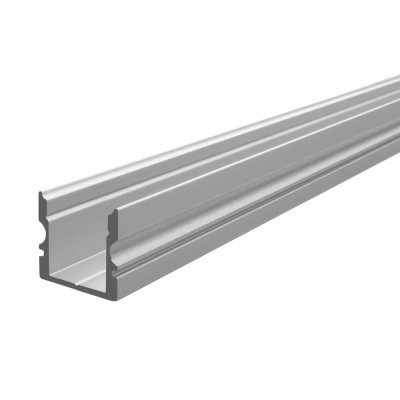 Deko-Light Profil, U-Profil hoch AU-02-10, 10 - 11,3 mm LED Stripes, Aluminium, Silber, Eloxiert, Tiefe: 3000 m