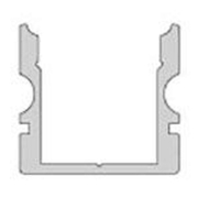Profil, U-Profil hoch AU-02-10, 10 - 11,3 mm LED Stripes, Aluminium, Silber, Eloxiert, Tiefe: 3000 m