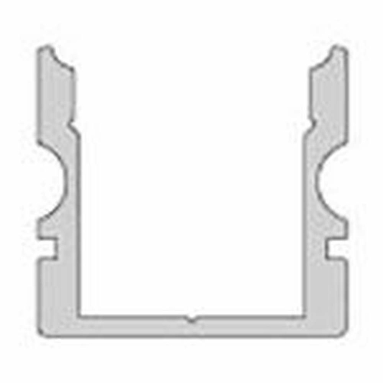 Deko-Light Profil, U-Profil hoch AU-02-10, 10 - 11,3 mm LED Stripes, Aluminium, Silber, Eloxiert, Tiefe: 4000 m