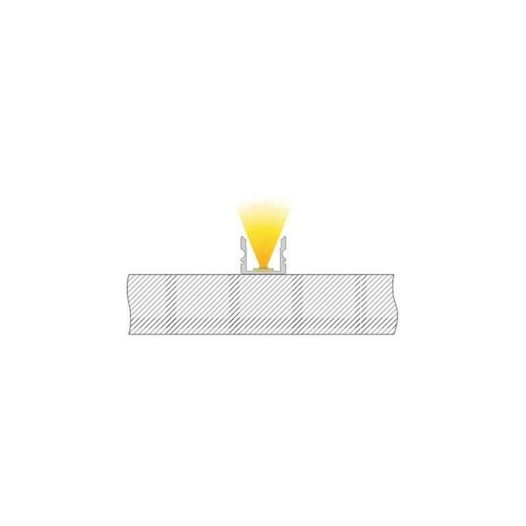 Deko-Light Profil, U-Profil hoch AU-02-12, 12 - 13,3 mm LED Stripes, Aluminium, Silber, Eloxiert, Tiefe: 2000 m