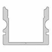 Profil, U-Profil hoch AU-02-12, 12 - 13,3 mm LED Stripes, Aluminium, Silber, Eloxiert, Tiefe: 2000 m
