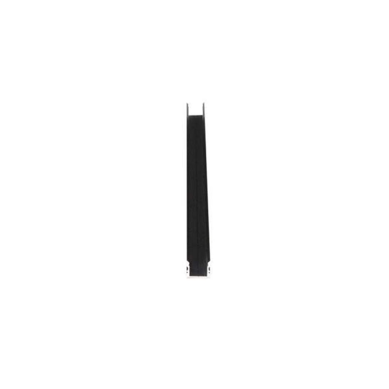 Deko-Light Profil, U-Profil hoch AU-02-12, 12 - 13,3 mm LED Stripes, Aluminium, Schwarz, Eloxiert, Tiefe: 2000