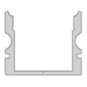 Profil, U-Profil hoch AU-02-12, 12 - 13,3 mm LED Stripes, Aluminium, Silber, Eloxiert, Tiefe: 3000 m