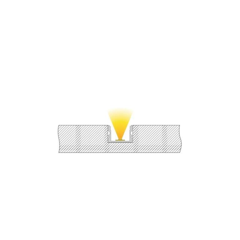 Deko-Light Profil, U-Profil hoch AU-02-15, 15 - 16,3 mm LED Stripes, Aluminium, Silber, Eloxiert, Tiefe: 1000 m