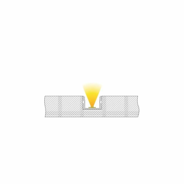 Deko-Light Profil, U-Profil hoch AU-02-15, 15 - 16,3 mm LED Stripes, Aluminium, Schwarz, Eloxiert, Tiefe: 2000
