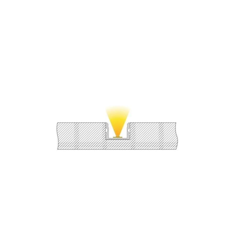 Deko-Light Profil, U-Profil hoch AU-02-15, 15 - 16,3 mm LED Stripes, Aluminium, Silber, Eloxiert, Tiefe: 3000 m