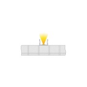 Profil, U-Profil hoch AU-02-15, 15 - 16,3 mm LED Stripes, Aluminium, Silber, Eloxiert, Tiefe: 3000 m