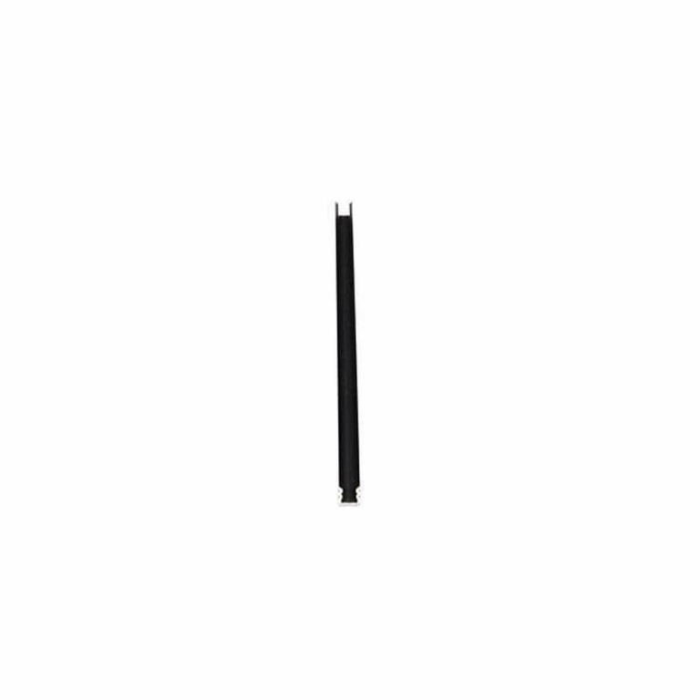 Deko-Light Profil, U-Profil hoch AU-02-05, 5 - 5,7 mm LED Stripes, Aluminium, Schwarz, Gebürstet, Tiefe: 2000 m