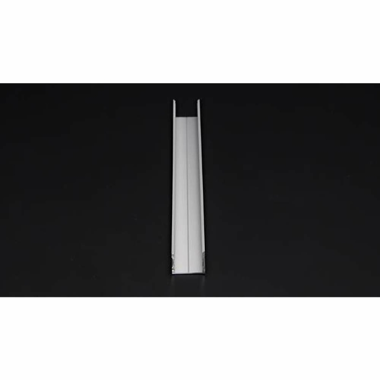 Deko-Light Profil, U-Profil hoch AU-02-20, 20 - 21,3 mm LED Stripes, Aluminium, Silber, Eloxiert, Tiefe: 2000 m