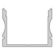 Profil, U-Profil hoch AU-02-20, 20 - 21,3 mm LED Stripes, Aluminium, Silber, Eloxiert, Tiefe: 2000 m