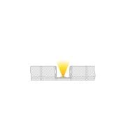 Profil, U-Profil hoch AU-02-20, 20 - 21,3 mm LED Stripes, Aluminium, Silber, Eloxiert, Tiefe: 2000 m