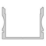 Profil, U-Profil hoch AU-02-20, 20 - 21,3 mm LED Stripes, Aluminium, Silber, Eloxiert, Tiefe: 3000 m