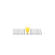 Profil, U-Profil hoch AU-02-20, 20 - 21,3 mm LED Stripes, Aluminium, Silber, Eloxiert, Tiefe: 3000 m