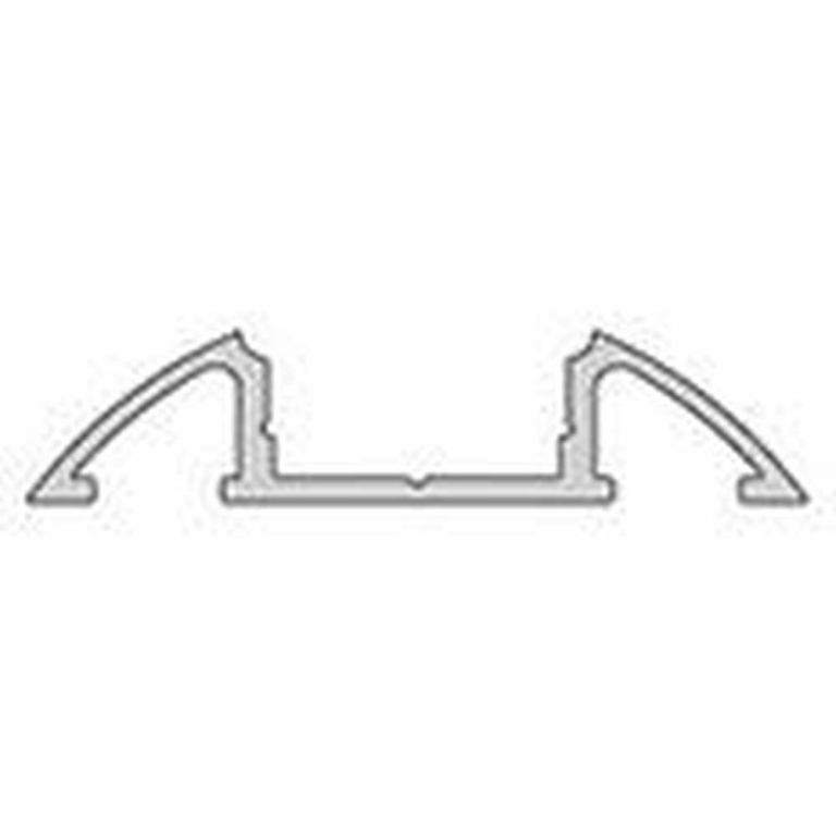 Deko-Light Profil, Unterbau-Profil flach AM-01-10, 10 - 11,3 mm LED Stripes, Aluminium, Silber, Eloxiert, Tiefe