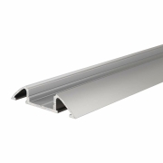 Profil, Unterbau-Profil flach AM-01-10, 10 - 11,3 mm LED Stripes, Aluminium, Silber, Eloxiert, Tiefe