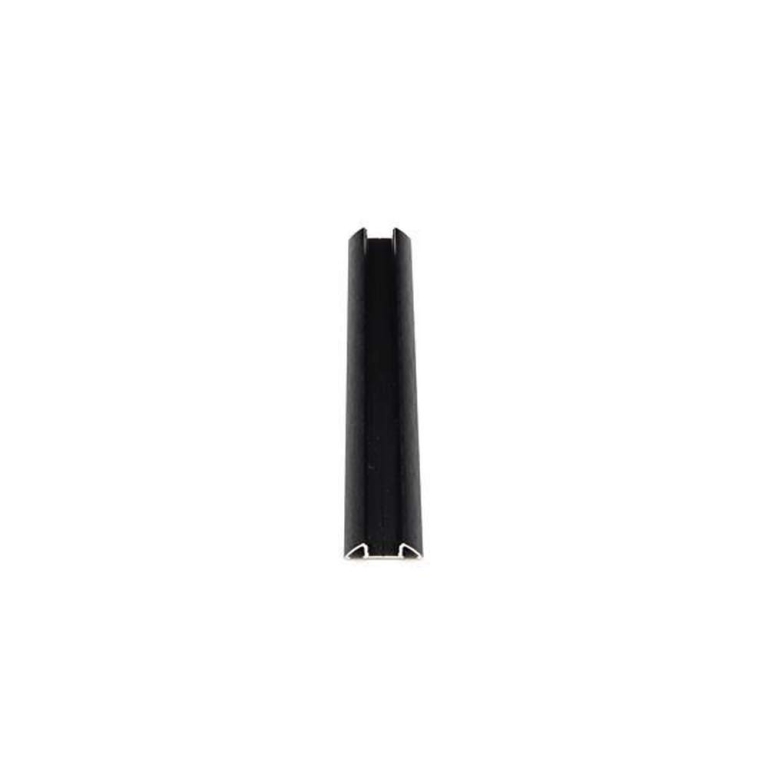 Deko-Light Profil, Unterbau-Profil flach AM-01-10, 10 - 11,3 mm LED Stripes, Aluminium, Schwarz, Gebürstet, Tie