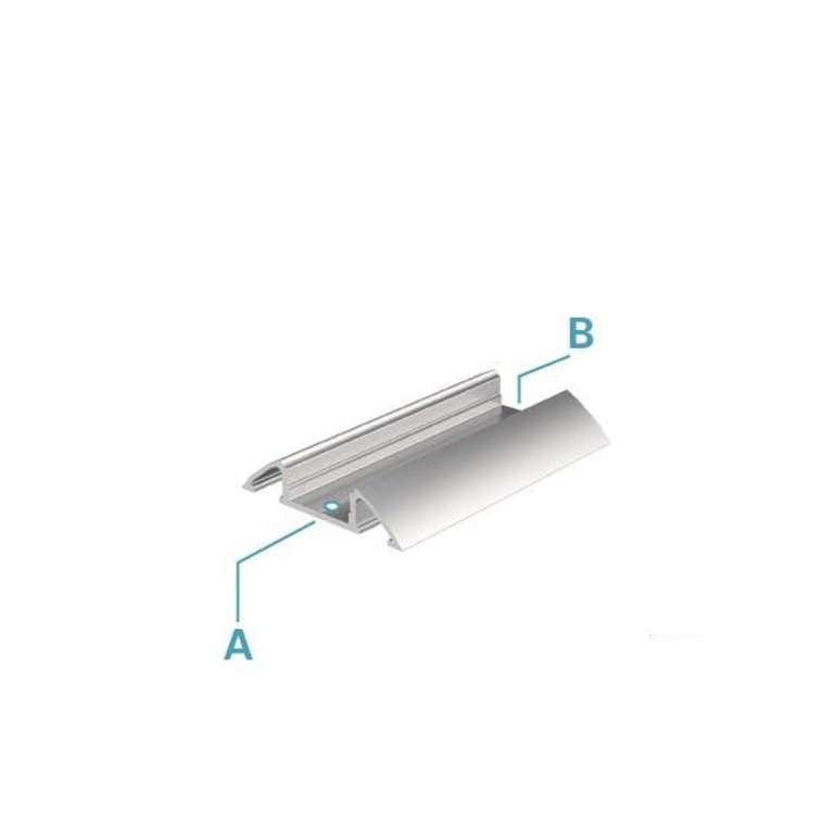 Deko-Light Profil, Unterbau-Profil flach AM-01-10, 10 - 11,3 mm LED Stripes, Aluminium, Schwarz, Gebürstet, Tie