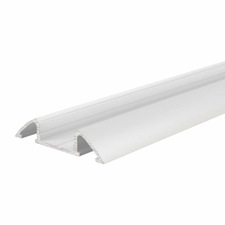 Deko-Light Profil, Unterbau-Profil flach AM-01-10, 10 - 11,3 mm LED Stripes, Aluminium, Weiß, Tiefe: 2000 mm, B