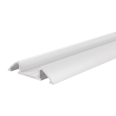 Deko-Light Profil, Unterbau-Profil flach AM-01-10, 10 - 11,3 mm LED Stripes, Aluminium, Weiß, Tiefe: 2000 mm, B