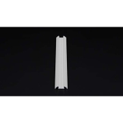 Profil, Unterbau-Profil flach AM-01-10, 10 - 11,3 mm LED Stripes, Aluminium, Weiß, Tiefe: 2000 mm, B