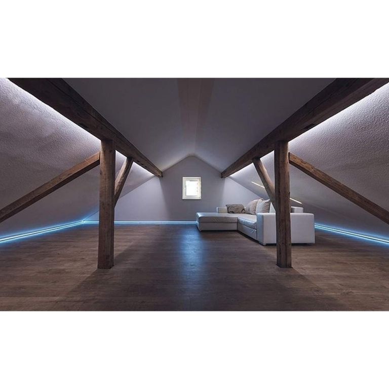 Deko-Light Profil, Eck-Profil AV-03-12, 12 - 13,3 mm LED Stripes, Aluminium, Weiß, Eloxiert, Tiefe: 2000 mm, Br