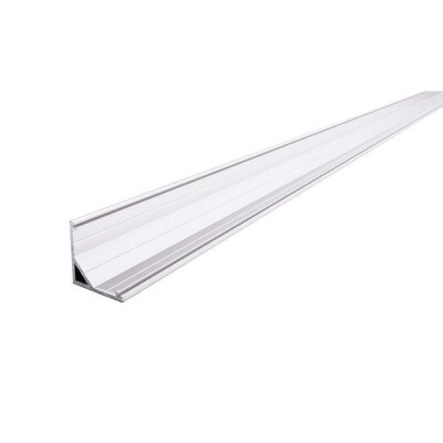 Deko-Light Profil, Eck-Profil AV-03-12, 12 - 13,3 mm LED Stripes, Aluminium, Weiß, Eloxiert, Tiefe: 2000 mm, Br