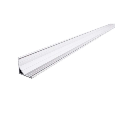 Deko-Light Profil, Eck-Profil AV-03-12, 12 - 13,3 mm LED Stripes, Aluminium, Weiß, Eloxiert, Tiefe: 3000 mm, Br