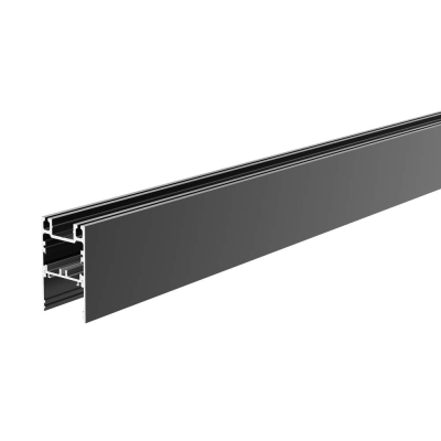 Deko-Light Profil, PLANO ES - Leerprofil, 62 x 38mm, schwarz mit LED-Träger, Länge 2000mm, <ul><li>universell e