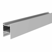 Profil, PLANO MS - Leerprofil, 80 x 55mm, alu eloxiert mit LED-Träger, Länge 2500mm, <ul><li>univers