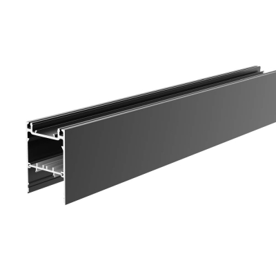 Deko-Light Profil, PLANO MS - Leerprofil, 80 x 55mm, schwarz mit LED-Träger, Länge 2000mm, <ul><li>universell e