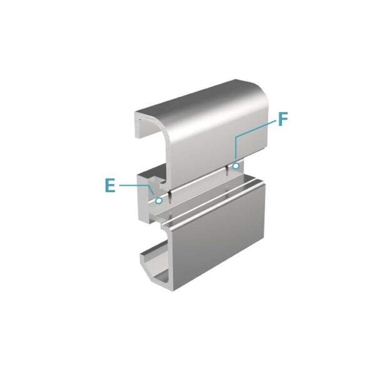 Deko-Light Profil, Sockel-Profil AM-02-10, 10 - 11,3 mm LED Stripes, Aluminium, Silber, Eloxiert, Tiefe: 3000 m
