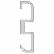 Profil, Sockel-Profil AM-02-10, 10 - 11,3 mm LED Stripes, Aluminium, Silber, Eloxiert, Tiefe: 3000 m
