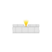 Profil, IP-Profile, U-flach AU-04-12, 12 - 13,3 mm LED Stripes, Aluminium, Silber, Eloxiert, Tiefe: