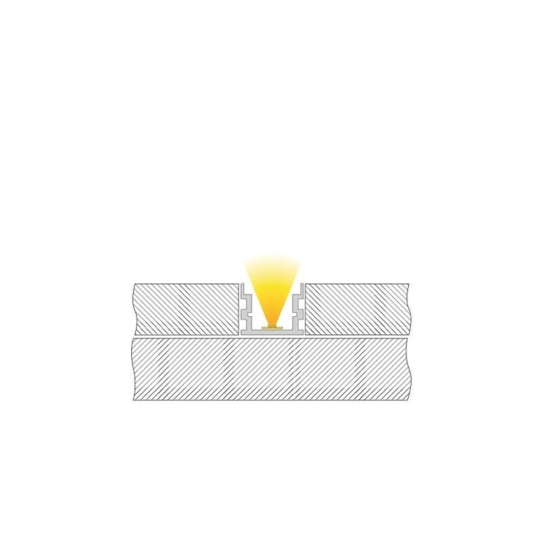 Deko-Light Profil, IP-Profil, U-hoch AU-05-15, 15 - 16,3 mm LED Stripes, Aluminium, Silber, Naturbelassen, Tief