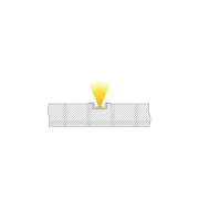Profil, T-Profil flach ET-01-08, 8 - 9,3 mm LED Stripes, Aluminium, Weiß, Tiefe: 2000 mm, Breite: 23