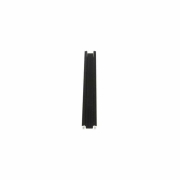 Profil, T-Profil flach ET-01-10, 10 - 11,3 mm LED Stripes, Aluminium, Schwarz, Eloxiert, Tiefe: 2000