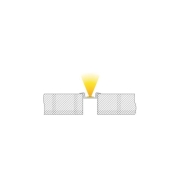 Profil, T-Profil flach ET-01-10, 10 - 11,3 mm LED Stripes, Aluminium, Weiß, Tiefe: 2000 mm, Breite: