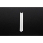 Profil, T-Profil flach ET-01-10, 10 - 11,3 mm LED Stripes, Aluminium, Weiß, Tiefe: 2000 mm, Breite:
