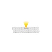 Profil, T-Profil flach ET-01-10, 10 - 11,3 mm LED Stripes, Aluminium, Silber, Eloxiert, Tiefe: 4000