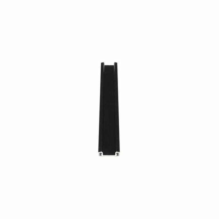 Deko-Light Profil, T-Profil flach ET-01-15, 15 - 16,3 mm LED Stripes, Aluminium, Schwarz, Eloxiert, Tiefe: 2000