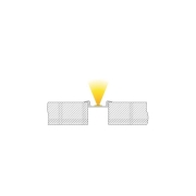 Profil, T-Profil flach ET-01-15, 15 - 16,3 mm LED Stripes, Aluminium, Schwarz, Eloxiert, Tiefe: 2000